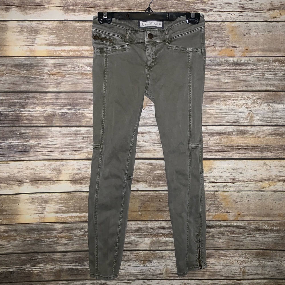 Army Green Skinny Pants